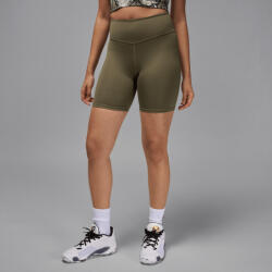 Air Jordan Jordan Sport Women's High-Waisted 7" Bike Shorts Medium Olive/White női rövidnadrág olíva zöld