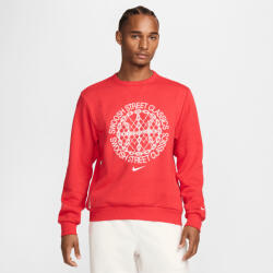 Nike Standard Issue Men's Dri-FIT Basketball Crew-Neck Sweatshirt University Red/Heather/Pale Ivory férfi pulóver piros