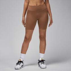 AIR JORDAN Jordan Sport Women's High-Waisted 7" Bike Shorts Archaeo Brown/White női rövidnadrág barna