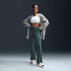 NIKE Sportswear Chill Knit Women's Tight Mini-Rib Flared Leggings Vintage Green/Sail női leggings zöld