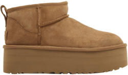 UGG Classic Ultra Mini Platform Boot Chestnut (Women's) női magas szárú bakancs gesztenyebarna utcai sneaker