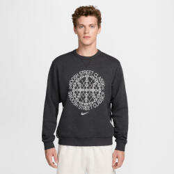 Nike Standard Issue Men's Dri-FIT Basketball Crew-Neck Sweatshirt Black/Heather/Pale Ivory - EU L