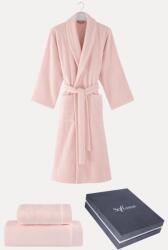 Soft Cotton MICRO COTTON uniszex fürdőköpeny + törölköző + fürdőlepedő + box XL Púder