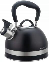 Kinghoff Vízforraló síppal, 1.8L, rozsdamentes acél, fekete, KINGHoff, KH-1858 (KH-1858)