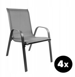 AGA 4x Kerti szék MR4400GY-4 Szürke (MR4400GY-4 nebo 2xMR4400GY-2)