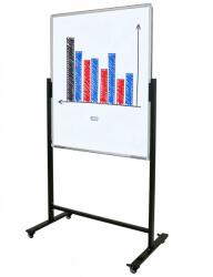 ACCENTA Whiteboard mobil multifunctional, 90x120 cm, ACCENTA Black