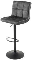 IV Interior Concept Set 2 scaune de bar pivotante catifea antracit MODENA (A-46709 VC)
