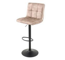 IV Interior Concept Set 2 scaune de bar pivotante catifea sampanie bej MODENA (A-46707 VC)
