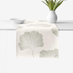 Goldea napron de masă 100% bumbac - frunze de ginkgo 20x120 cm Fata de masa
