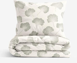 Goldea lenjerie de pat 100% bumbac - frunze de ginkgo 180 x 200 și 2buc 50 x 70 cm Lenjerie de pat