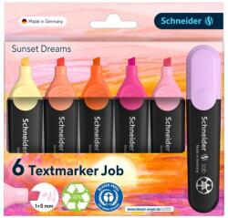Schneider Textmarker Schneider Job Sunset Dreams, 6 culori/set