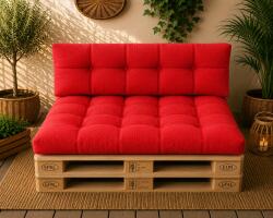 Ralex Pucioasa Set perne grădină Pallet Soft Seating 80x120 cm Roșu Deschis (11)