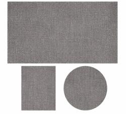 Fargo Set 3 Covoare Fargo 71501-070, Gri, 1 buc 80x150 cm, 1 buc 160x230 cm , 1 buc rotund 120x120 cm (PACHET3/71501-070 Rotund) Covor