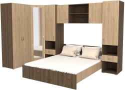 haaus Set Dormitor Madrid, Stejar Bronz/Lemn Natural (911096)