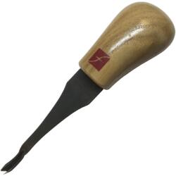Flexcut Dalta de mana cu varf curbat la 45° pentru sculptura/cioplire lemn cu maner fix, Flexcut (FR367) Dalta