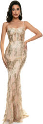 RichgirlBoudoir Rochii de vară pentru femei Maxi Rochie pentru Nuntă / Botez Aur 234234_036 (234234_036)
