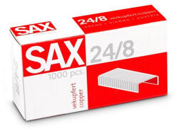 Sax Tűzőkapocs, 24/8, réz, SAX, 1000db/doboz (7330002000) - eztkapdki
