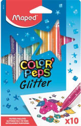 Maped Filctoll készlet, 2, 8 mm, csillámos, MAPED "Color`Peps Glitter", 10 különböző szín (847110) - eztkapdki