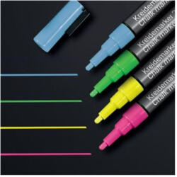 Sigel Folyékony krétamarker készlet, kúpos hegy, 1-2 mm SIGEL, 4 különböző szín (BA179) - eztkapdki
