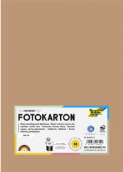  Dekorkarton, 2 oldalas, A4, 300 g, 50 lap, FOLIA, világosbarna (614/50 72) - eztkapdki