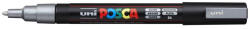 uni Dekormarker, 0, 9-1, 3 mm, UNI "Posca PC-3M", ezüst (PC-3M SILVER) - eztkapdki