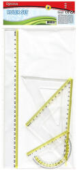 Optima Vonalzókészlet OPTIMA 30cm vonalzóval 4db-os (100181) - eztkapdki