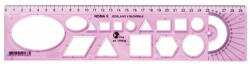 Optima Sablon vonalzó OPTIMA hajlékony pink 30cm (53070) - eztkapdki