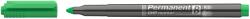 ICO Alkoholos marker, OHP, 2-3 mm, B, ICO, zöld (9580041002)