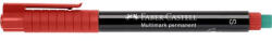 Faber-Castell Alkoholos marker, OHP, 0, 4 mm, FABER-CASTELL "Multimark 1523", piros (152321) - eztkapdki