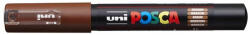uni Dekormarker, 0, 7-1, 0 mm, UNI "Posca PC-1M", barna (2UPC1MB)