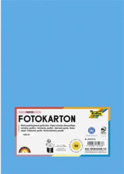  Dekorkarton, 2 oldalas, A4, 300 g, 50 lap, FOLIA, óceánkék (614/50 33)