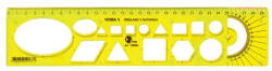 Optima Sablon vonalzó OPTIMA hajlékony sárga 30cm (53064) - eztkapdki