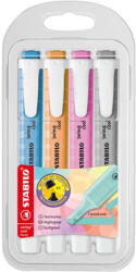 STABILO Szövegkimelő készlet, 1-4 mm, STABILO "Swing cool Pastel", 4 különböző szín (275/4-08-2)