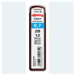 rOtring Ironbél 0, 7mm, 2B Rotring Tikky, 12szál/tubus (SA-SDR505706) - eztkapdki