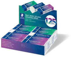 STAEDTLER Radír display, STAEDTLER "Mars® Plastic 526, 125 years", kék-zöld-lila (526 50-SMA)