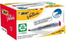 BIC Flipchart- és táblamarker, 1, 1-5, 6 mm, vágott, BIC "Velleda ecolutions", piros (904948) - eztkapdki
