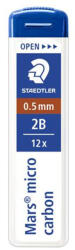 STAEDTLER Grafitbél, 2B, 0, 5mm, STAEDTLER "Mars Micro Carbon 250", 12szál/tubus (250 05-2B) - eztkapdki