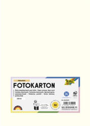  Dekorkarton, 2 oldalas, A4, 300 g, 50 lap, FOLIA, gyöngyfehér (614/50 01) - eztkapdki