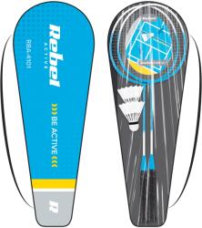 REBEL Set badminton, Rebel, Otel, 65.5 x 20.5 cm, Albastru/Negru (RBA-4101) Racheta tenis