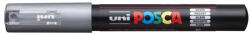 uni Dekormarker, 0, 7-1, 0 mm, UNI "Posca PC-1M", ezüst (2UPC1ME)