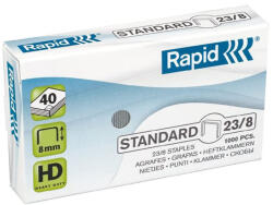 Rapid Tűzőkapocs, 23/8, horganyzott, RAPID "Standard", 1000db/doboz (24869200) - eztkapdki