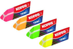Kores Radír, KORES "Trino", vegyes neon színek (40503)