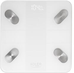 Adler Cantar corporal inteligent ADLER, analiza 18 parametri, LED, 180kg, 28x28cm, Bluetooth (AD8186) Cantar baie