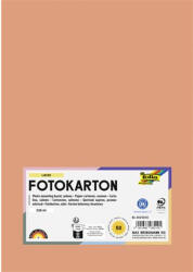  Dekorkarton, 2 oldalas, A4, 300 g, 50 lap, FOLIA, lazacszínű (614/50 45)