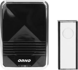 ORNO Home Sonerie wireless ORNO CALYPSO II DC OR-DB-QS-158, 2 x AA, 300 m, 36 tonuri, 3 moduri de semnalizare, IP44, negru (OR-DB-QS-158)