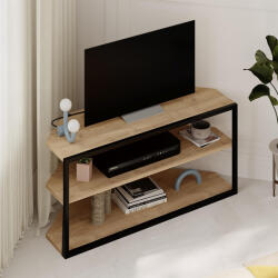 TopMebel Ъглово ТВ обзавеждане Echo TopMebel от меламин в цвят сапфирен дъб 98x37x45cm