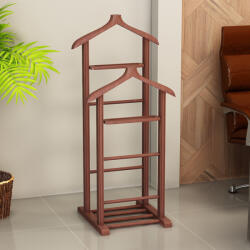 TopMebel Дървена закачалка за под Beta II TopMebel в орех 48x35x120cm