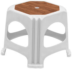 TopMebel Табуретка Desia TopMebel от полипропилен в бял цвят 35x35x32cm