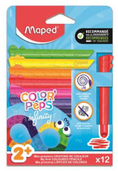 Maped Színes ceruza készlet, háromszögletű, MAPED „Color`Peps Infinity Kidy, 12 különböző szín (864600) - eztkapdki