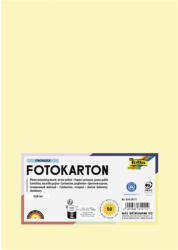  Dekorkarton, 2 oldalas, A4, 300 g, 50 lap, FOLIA, szalmasárga (614/50 11) - eztkapdki